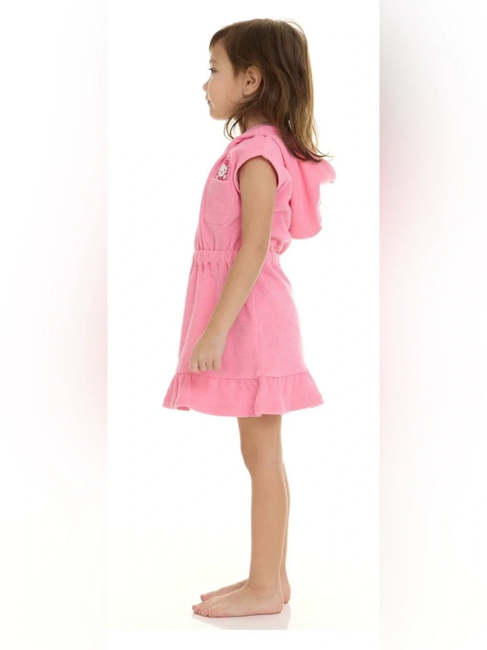 NWT - Toddler Girl’s Hello Kitty 2-Piece Cover Up and Swimsuit Set